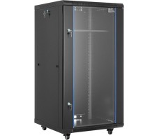 Door Full Front Glass 22U W600 RAL9005.