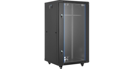 Door Full Front Glass 22U W600 RAL9005. Door Full Front Glass 22U W600 RAL9005.