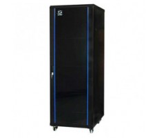 Door Full Front Glass 42U W600 RAL9005.