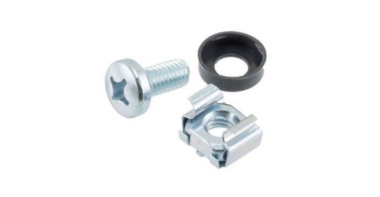 Cagenut M6 And Screws 22MM With Black Cup Washers.