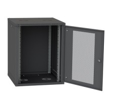 Door Single Rear Perforated 18U W600 RAL9005.