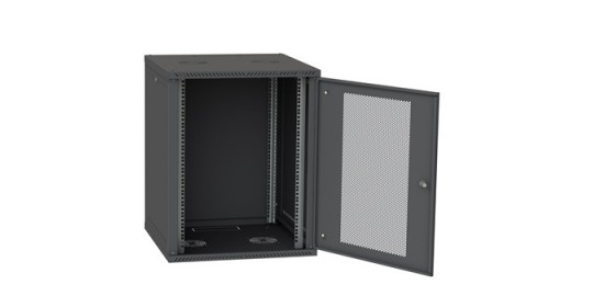 Door Single Rear Perforated 18U W600 RAL9005. Door Single Rear Perforated 18U W600 RAL9005.