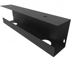 Cable Trough -42U -100mm Wide Black Webb.