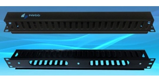 Cable Manager Duct 19" 1U PVC W/Metal Plate.