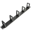 Cable Management 1U 19" Metal Panel W/5 Rings PVC BK-Webb. Cable Management 1U 19" Metal Panel W/5 Rings PVC BK-Webb.