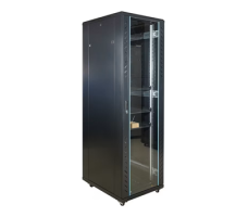 Cabinet Server 42U W600D1000 W/4Fan+cast+SP W/o Door-9005.	