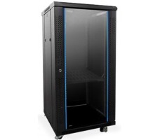 Cabinet Network 27U W800D800 W/4Fan+cast+SP W/o Door-9005.