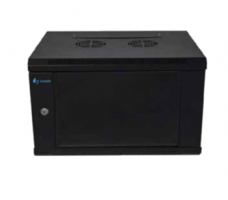 Cabinet 6U W600 D600 Single Section W/ 1Fan - RAL 9005.