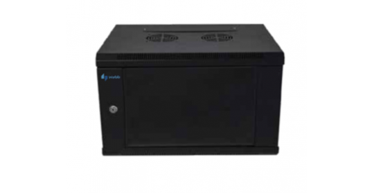 Cabinet 6U W600 D600 Single Section W/ 1Fan - RAL 9005.