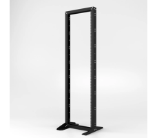 Labrack Fixed 42U W600 D350, 2 Post Steel - RAL 9005. Labrack Fixed 42U W600 D350, 2 Post Steel - RAL 9005.