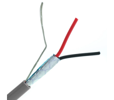 2C Foil Shielded 18AWG Strand (07x26) , PVC-Grey 305m/Roll. 2C Foil Shielded 18AWG Strand (07x26) , PVC-Grey 305m/Roll.