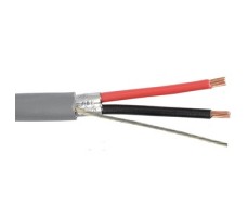 2C Foil Shielded 18AWG Strand (07x26), PVC-Grey 100m/Roll. 2C Foil Shielded 18AWG Strand (07x26), PVC-Grey 100m/Roll.