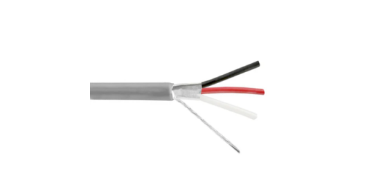 3C Foil Shielded 18AWG Strand (07x26) , PVC Grey 305m/Roll.