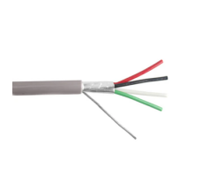 4C Foil Shielded 22AWG Strand (07x30) , PVC Grey 305m/Roll. 4C Foil Shielded 22AWG Strand (07x30) , PVC Grey 305m/Roll.