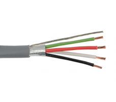 4C Foil Shielded 18AWG Strand (07x26) , PVC Grey 305m/Roll. 4C Foil Shielded 18AWG Strand (07x26) , PVC Grey 305m/Roll.