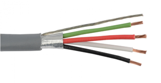 4C Foil Shielded 18AWG Strand (07x26) , PVC Grey 305m/Roll.