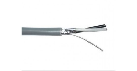 1PR 18AWG (16x30) Tin Cu,PE Foil Shield PVC Grey 305m/Roll.