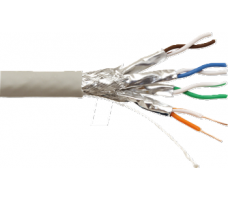 Cable Internal 4Pr SFTP Cat7 23AWG 0.56mm LSOH 500/RL-Grey. Cable Internal 4Pr SFTP Cat7 23AWG 0.56mm LSOH 500/RL-Grey.