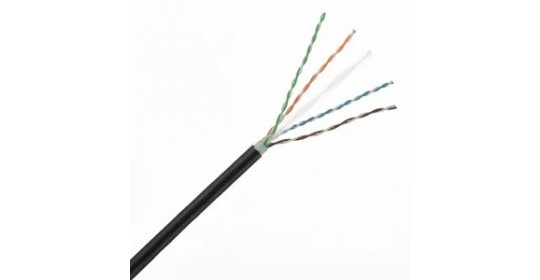 Cable External 4Pr UTP Cat6A 23AWG 0.57mm PE 305m/RL-Black. Cable External 4Pr UTP Cat6A 23AWG 0.57mm PE 305m/RL-Black.
