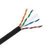 Cable External 4Pr UTP Cat6 23AWG 0.55mm PE 305m/RL-Black. Cable External 4Pr UTP Cat6 23AWG 0.55mm PE 305m/RL-Black.