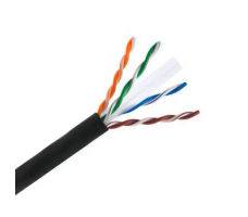 Cable External 4Pr UTP Cat6 23AWG 0.55mm PE 305m/RL-Black. Cable External 4Pr UTP Cat6 23AWG 0.55mm PE 305m/RL-Black.