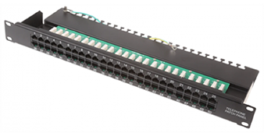 Patch Panel Data/Voice 1U 50Port 19" -Webb. Patch Panel Data/Voice 1U 50Port 19" -Webb.