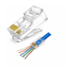 Connector Pass Through RJ45 Cat6 UTP Gold Plated 50mic. Connector Pass Through RJ45 Cat6 UTP Gold Plated 50mic.