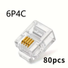 Connector RJ11 - 6P4C 50mic Gold Plating. Connector RJ11 - 6P4C 50mic Gold Plating.