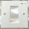 Face Plate Single RJ45 86x86 - White Webb. Face Plate Single RJ45 86x86 - White Webb.