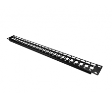 Patch Panel 24 Port Unloaded 1U For CAT6/6A Keystone -Webb. Patch Panel 24 Port Unloaded 1U For CAT6/6A Keystone -Webb.