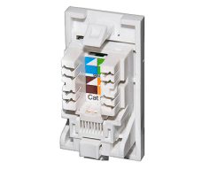 Module Euro RJ45 CAT6 50x25mm White -Webb. Module Euro RJ45 CAT6 50x25mm White -Webb.