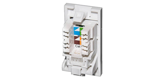 Module Euro RJ45 CAT6 50x25mm White -Webb. Module Euro RJ45 CAT6 50x25mm White -Webb.