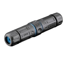 Coupler RJ45-RJ45 CAT6A Shielded IP68 Waterproof – Black.