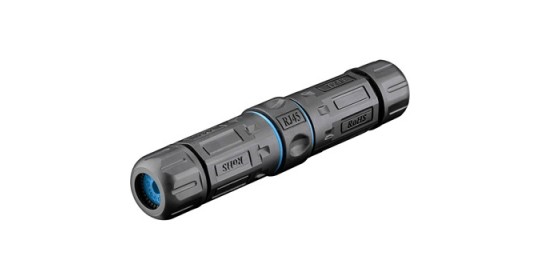 Coupler RJ45-RJ45 CAT6A Shielded IP68 Waterproof – Black.