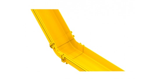 Fibre Raceway Bend Up 600x100mm