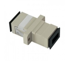 FO Adapter OM1 62.5/125 Spx SC/UPC-SC/UPC W/Clip/ Fl -Beige.