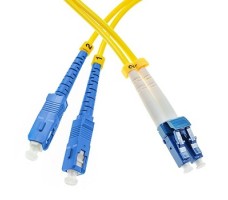 FO Patch Cord 9/125 Dpx OS2 2.0mm LC/UPC-SC/UPC-30m LSOH.