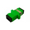 FO Adapter SC/APC-SC/APC Spx SM 9/125 Ceramic Green-WEBB.
