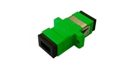 FO Adapter SC/APC-SC/APC Spx SM 9/125 Ceramic Green-WEBB.