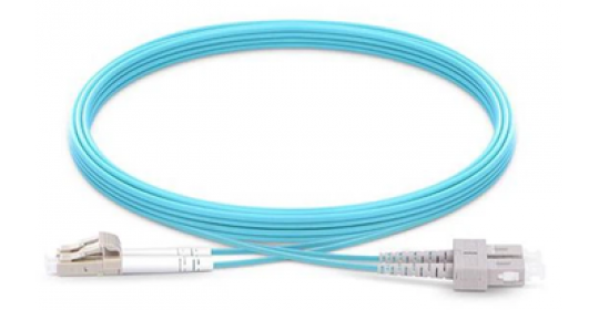 FO Patch Cord 50/125 Dpx OM3 2.0mm LC/UPC-SC/UPC-3m LSOH AQ.