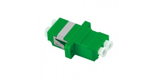 FO Adapter LC/APC-LC/APC Dpx SM 9/125 Ceramic Green-WEBB. FO Adapter LC/APC-LC/APC Dpx SM 9/125 Ceramic Green-WEBB.