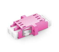 FO Adapter OM4 50/125 Dpx LC/UPC-LC/UPC W/Clips/Fl-Erik Vio.