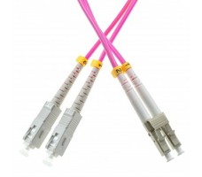 FO Patch Cord 50./125 Dpx OM4 2.0mm LC/UPC-SC/UPC-1m LSOH. FO Patch Cord 50./125 Dpx OM4 2.0mm LC/UPC-SC/UPC-1m LSOH.