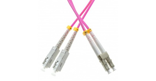 FO Patch Cord 50./125 Dpx OM4 2.0mm LC/UPC-SC/UPC-1m LSOH. FO Patch Cord 50./125 Dpx OM4 2.0mm LC/UPC-SC/UPC-1m LSOH.