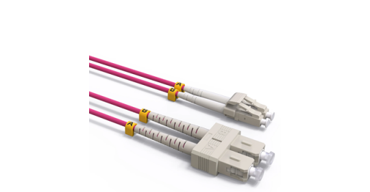 FO Patch Cord 50./125 Dpx OM4 2.0mm LC/UPC-SC/UPC-5m LSOH.