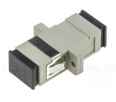 FO Adapter OM1 62.5/125 Spx SC/UPC-SC/UPC W/Clip/Fl -Beige.