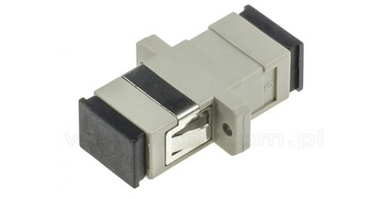 FO Adapter OM1 62.5/125 Spx SC/UPC-SC/UPC W/Clip/Fl -Beige.