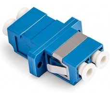 FO Adapter OS2 9/125 Dpx LC/UPC-LC/UPC W/Clips/Fl-Blue.