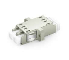 FO Adapter OM1 62.5/125 Dpx LC/UPC-LC/UPC W/Clips/ Fl-Beige.