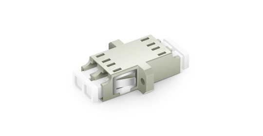 FO Adapter OM1 62.5/125 Dpx LC/UPC-LC/UPC W/Clips/ Fl-Beige.